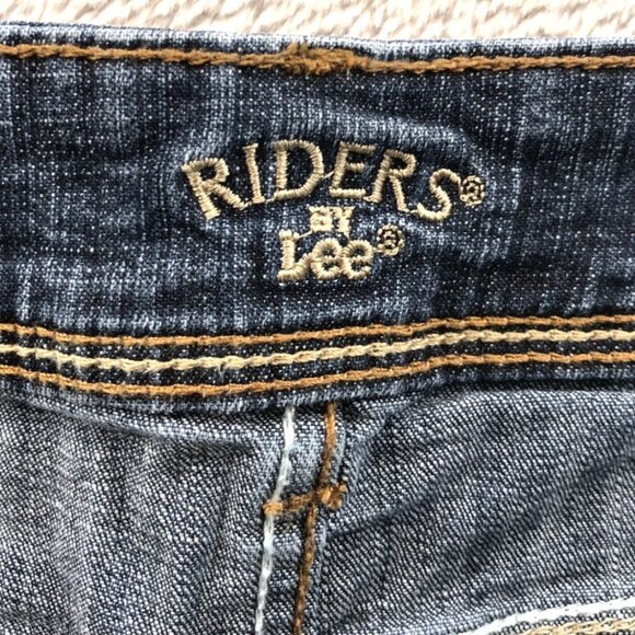 Riders By Lee Womens Jeans Size 34W Measured Bootcut Blue Denim Casual Classic - Picture 3 of 16